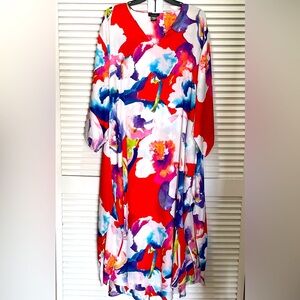 Natori Abstract Floral Kimono